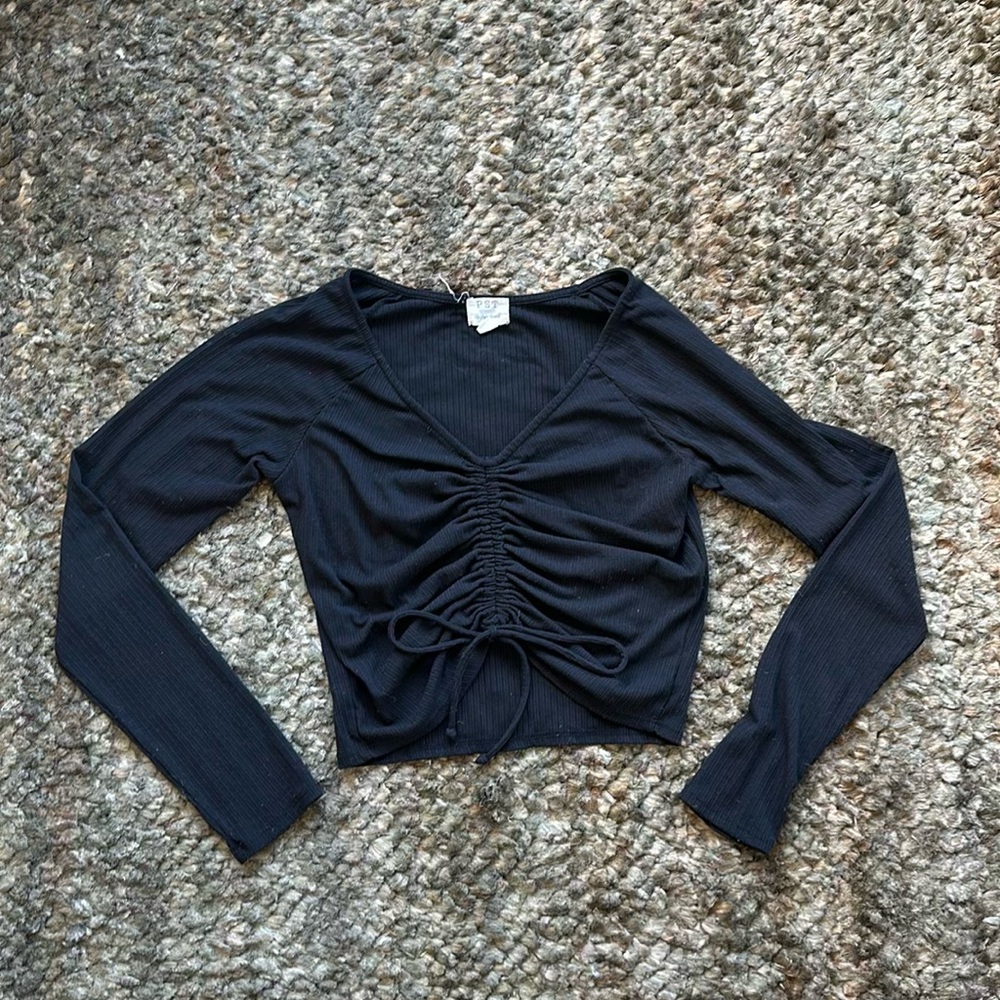 Project Social T Black Long Sleeve Top